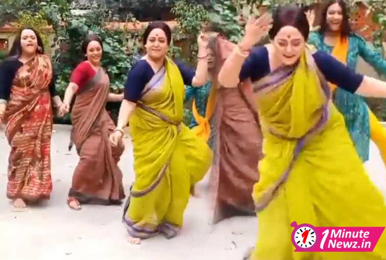 Lokkhikakima Superstar Aparajita Adhya Dancing on Sami Sami