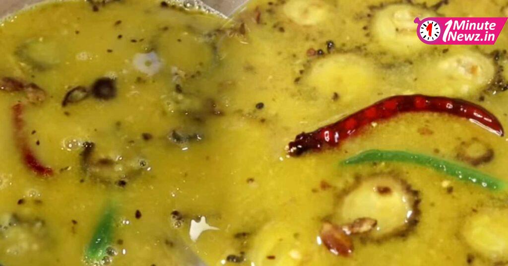 healthy mung dal with karala recipe