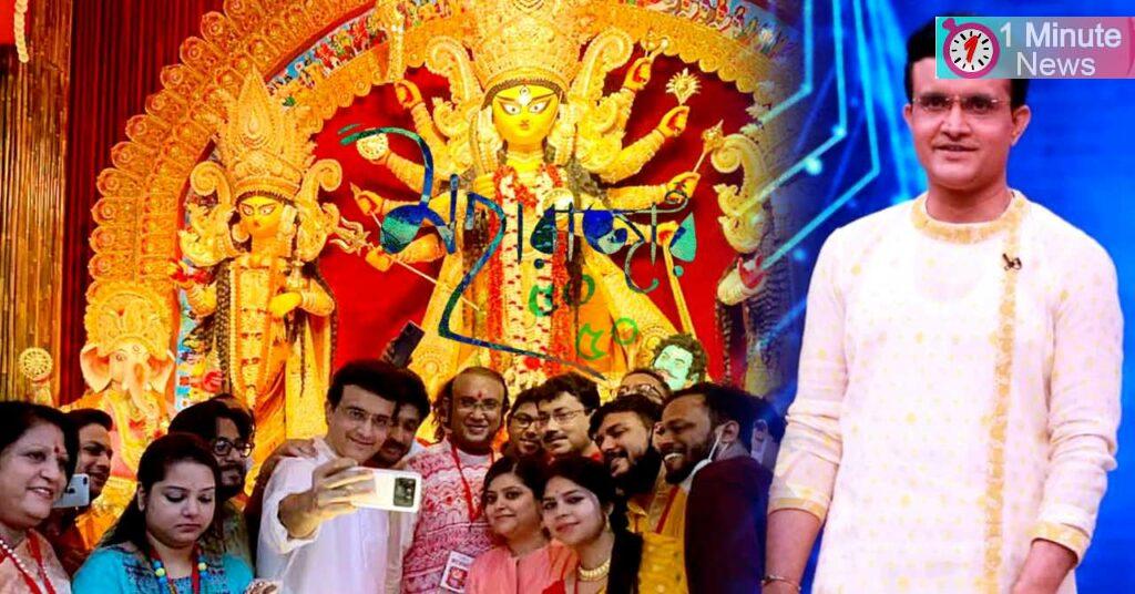 this year barisha players club durgapuja theme about sourav ganguly