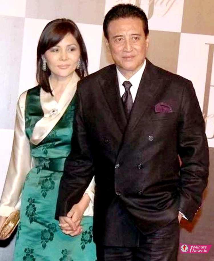 10 popular bollywood vilains wifes photo viral (danny denzongpa and his wife)