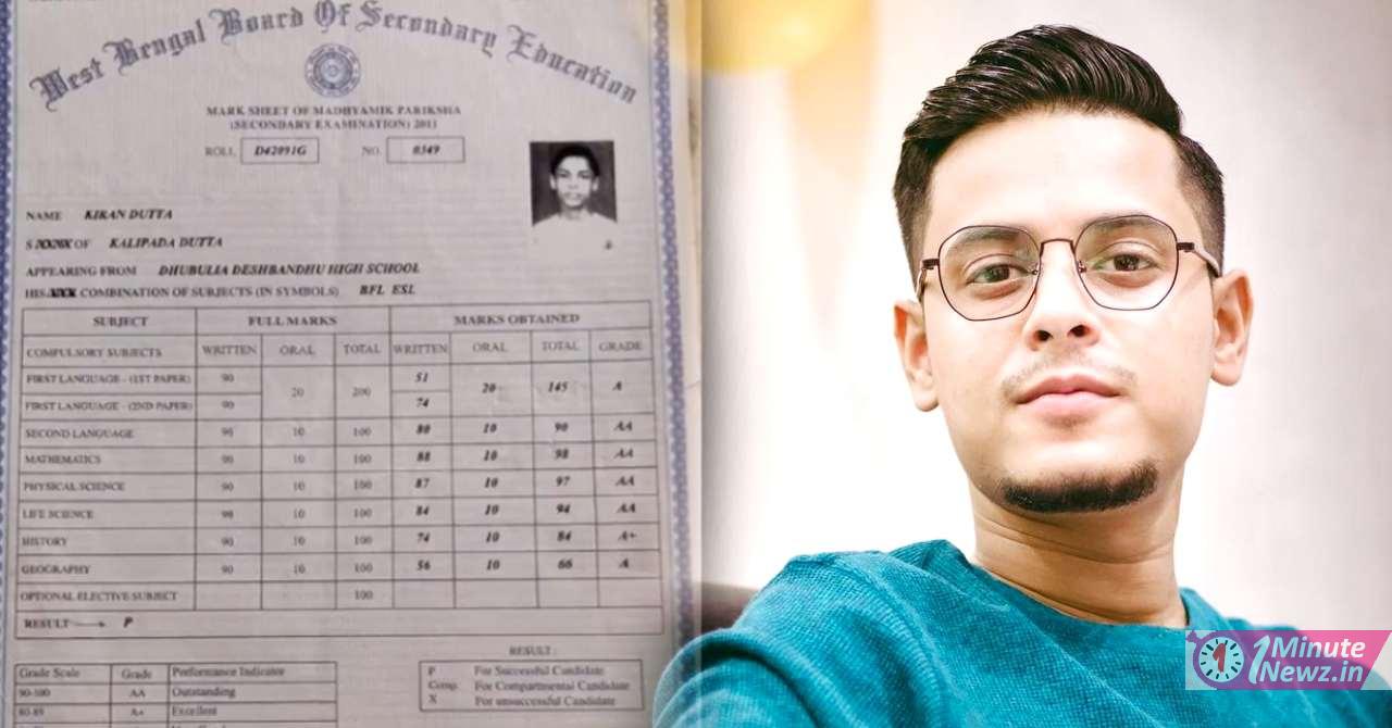kiran dutta motivate student's on shearing his madhyamik result