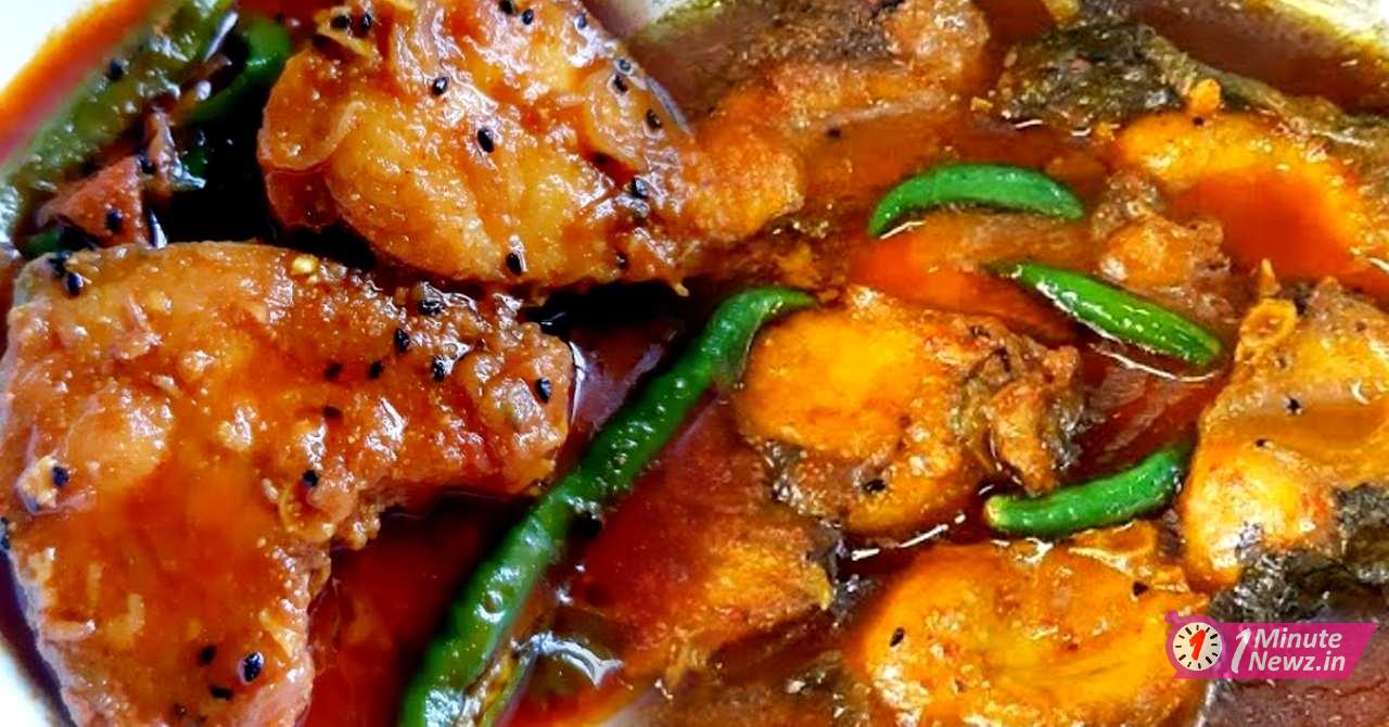 panchforon diye kata pona macher tel jhal recipe