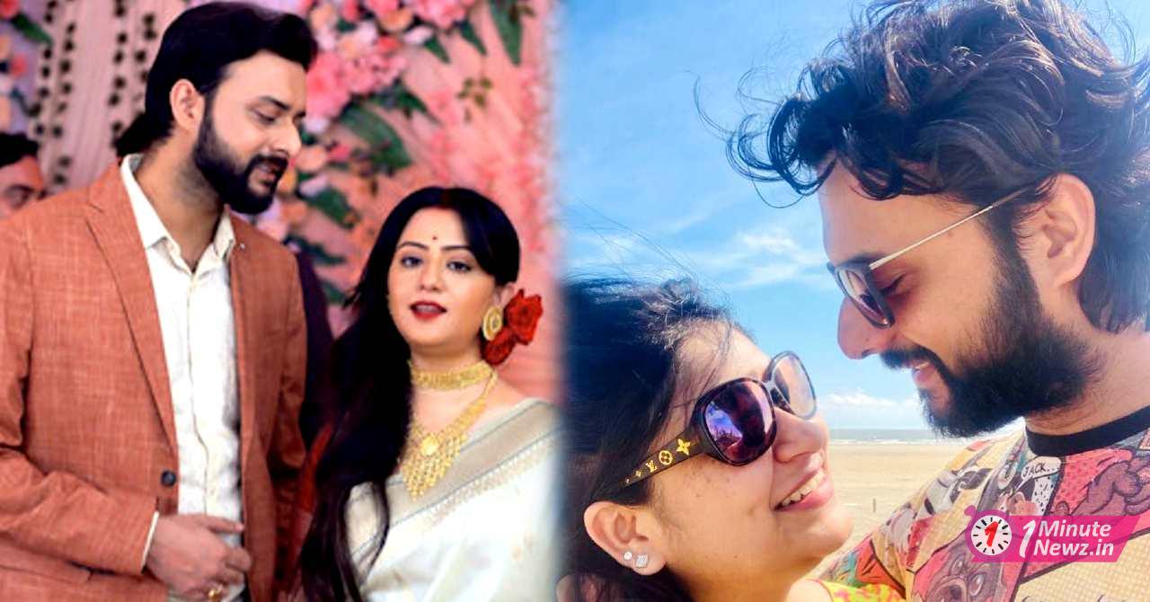 dhulokona lalon actor indrasish roy with wife