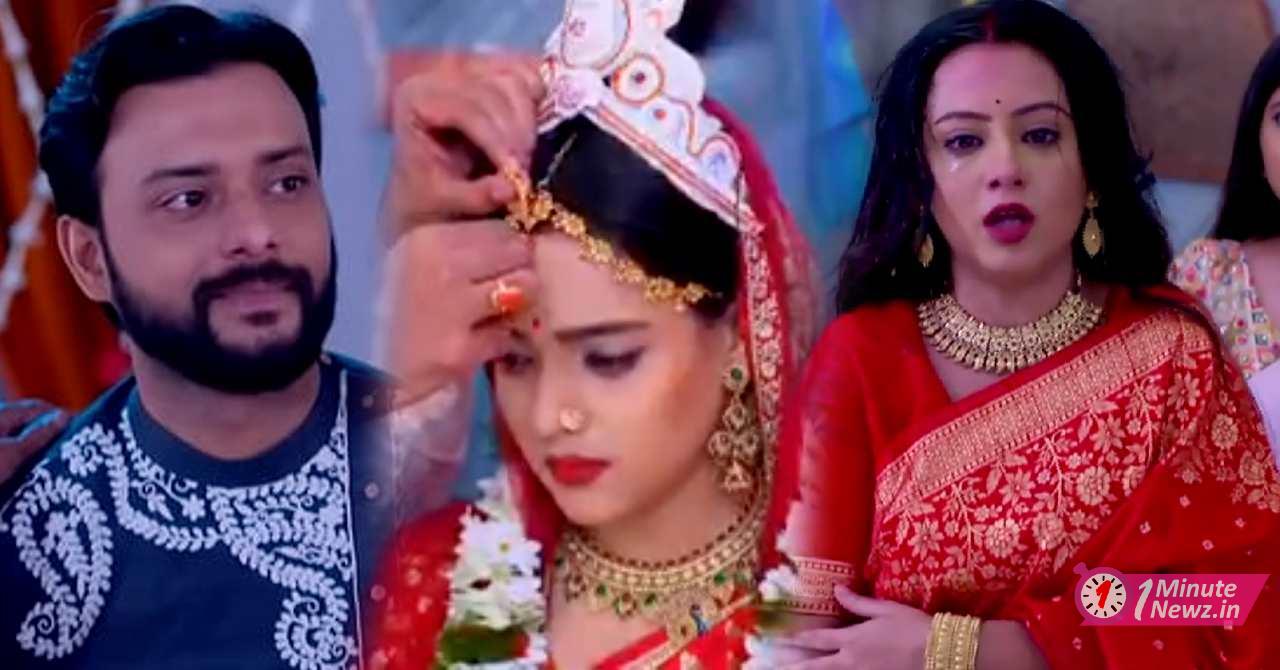 dhulokona serial lalon marries titir with lipstick fuljhuri breaks into tears