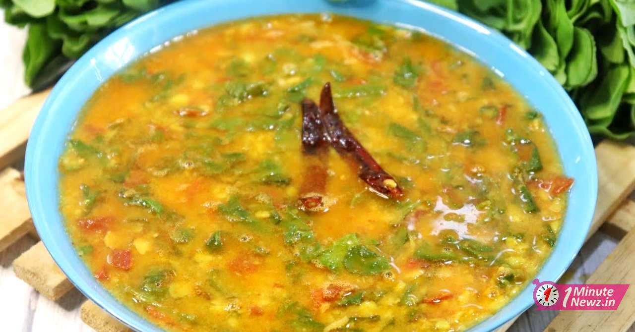 tasty and healthy palak dal recipe