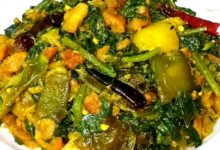 palong recipe with winter vegetables
