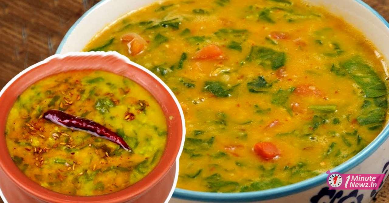 tasty and healthy dal palak recipe