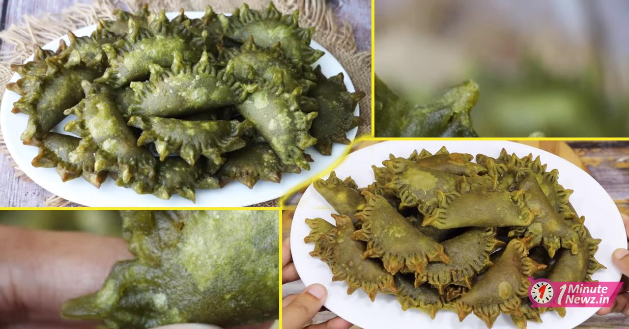 tasty and unique palak pitha recipe