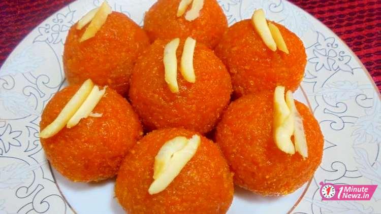 tasty and healthy gajorer laddu