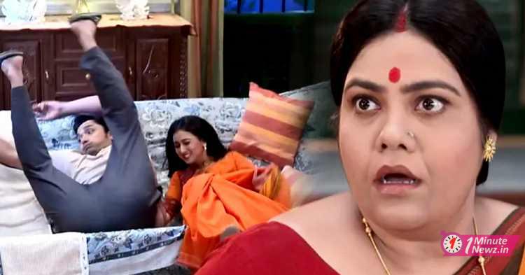 parna srijan broke bed in neem phuler modhu krishna shocked