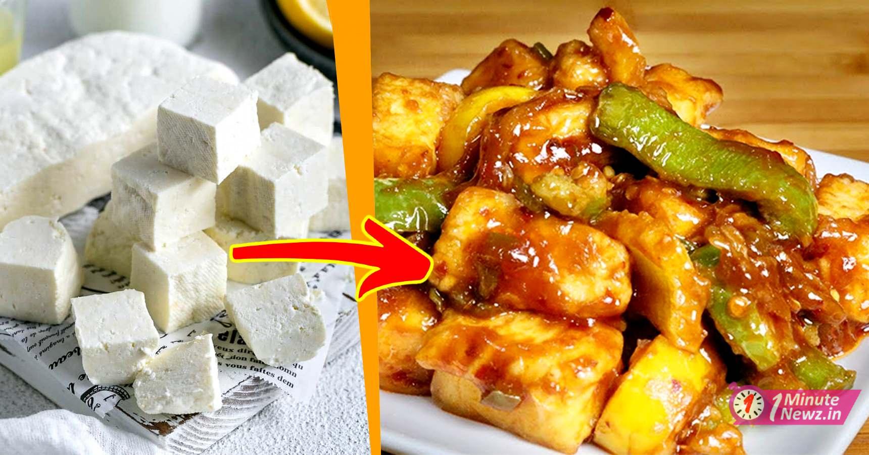 pure veg capsy paneer recipe