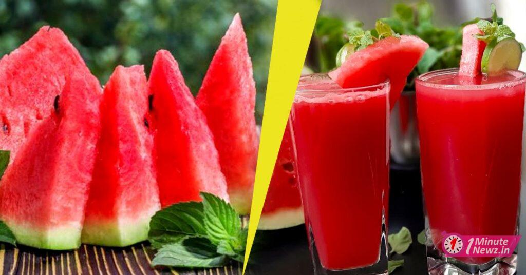 tasty watermelon juice for summer