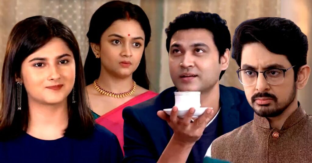 in icche putul serial again mayuri try create misunderstanding between megh and souronil