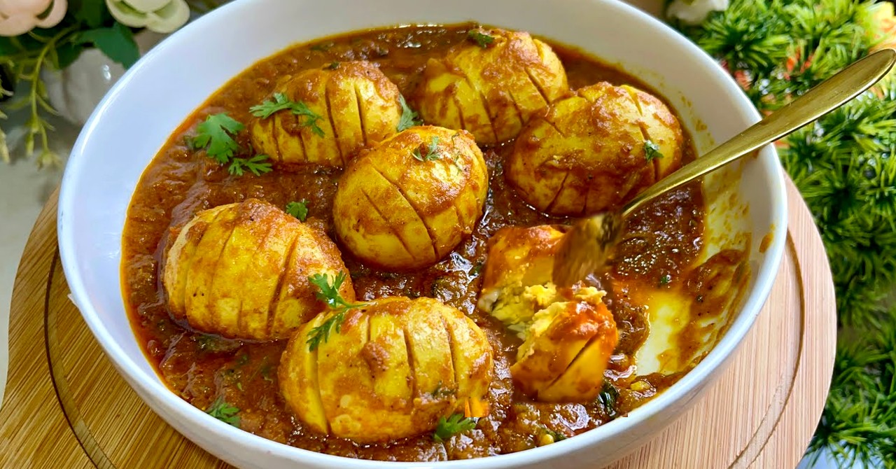 tasty special dimer masala curry recipe