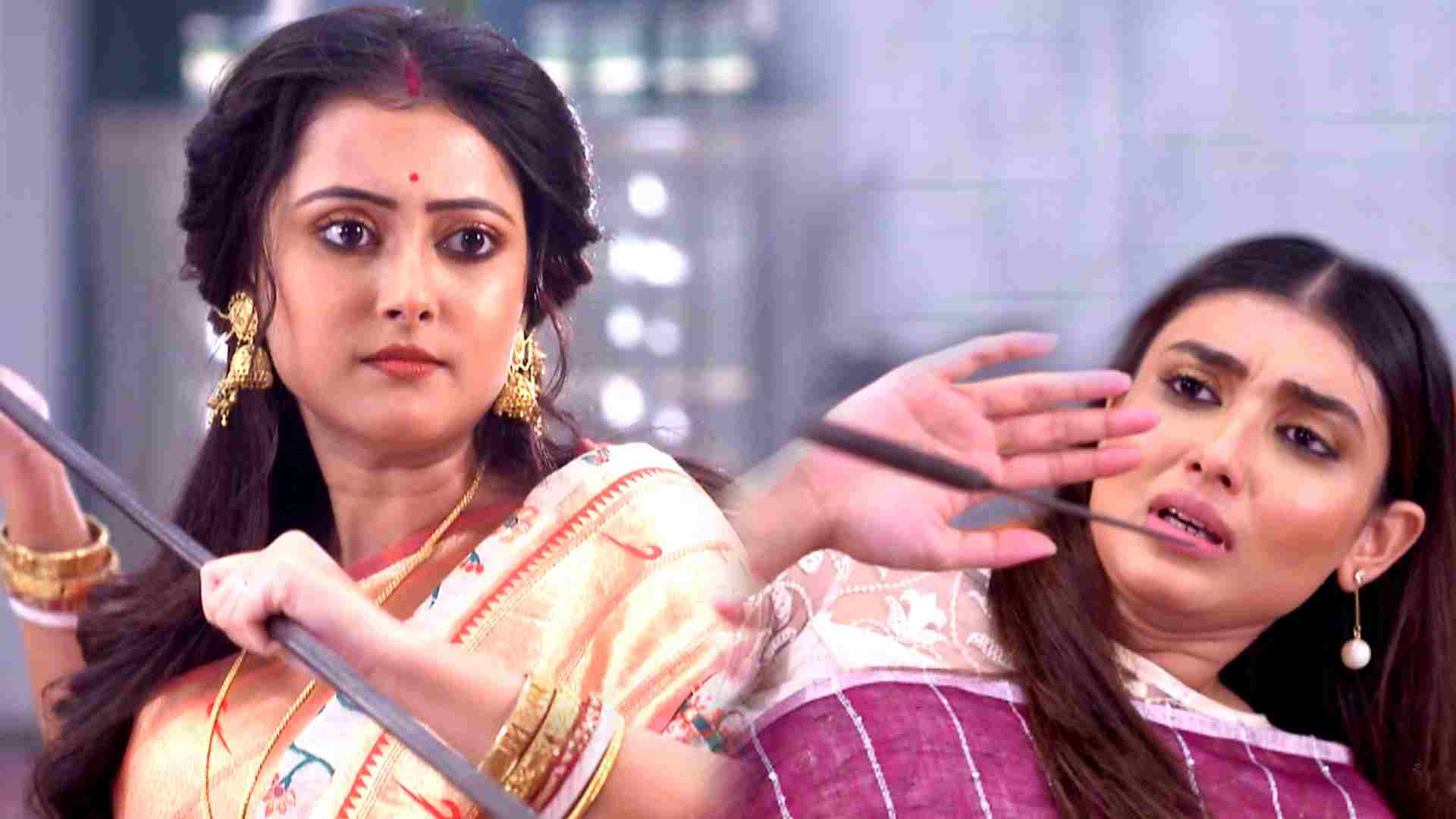 neem phooler madhu serial parna try to kill her