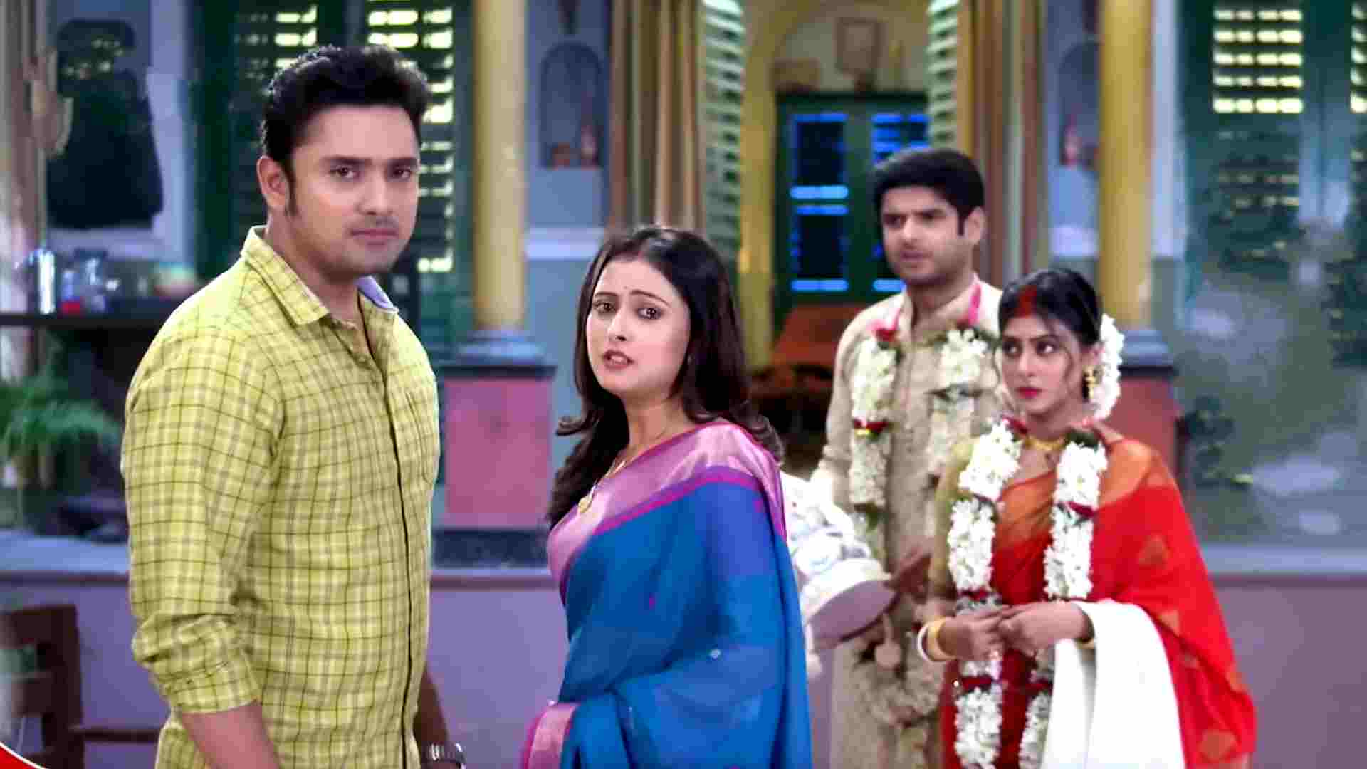 neem phooler madhu serial srijan again angry on parna