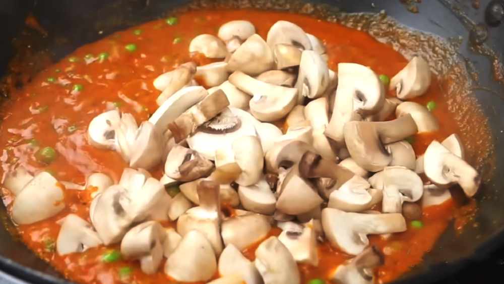 tasty mushroom matar mashala recipe