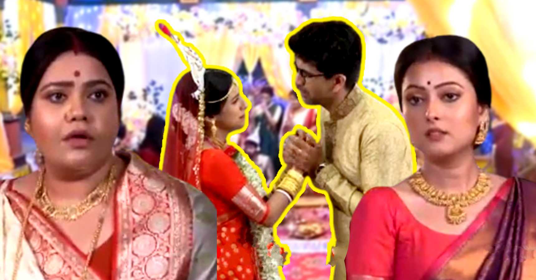 neem phooler madhu serial porna stop barsha's wedding