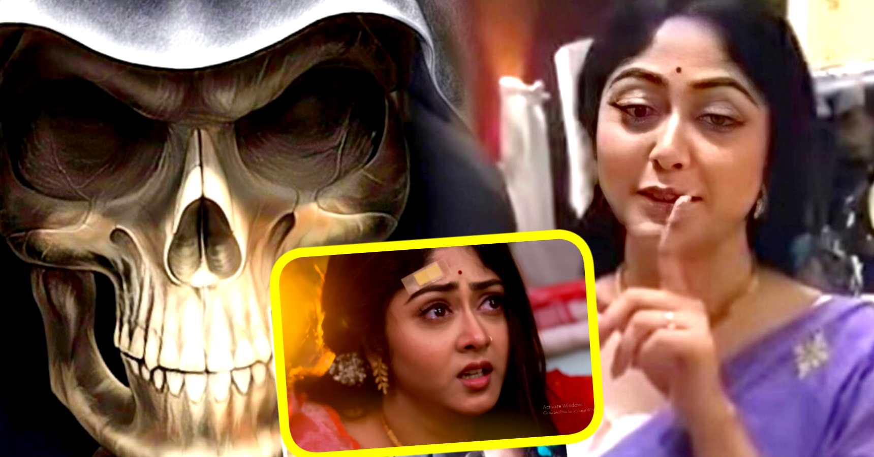 saheb and susmita talks about supernatural presence in kothha serial set