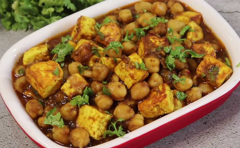 chana paneer masala cooking recipe 2