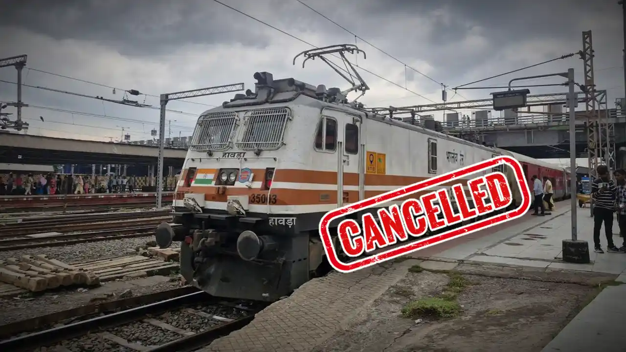 trains cancelled for 18 days list announced by indian railways
